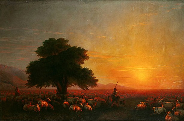 Image - Ivan Aivazovsky: A Herd of Sheep (1857).